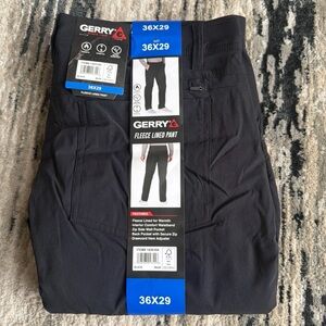 Gerry Men's Fleece Lined Pant Size 36x29 Black